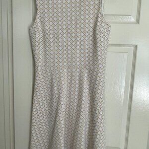 Chain print, sleeveless mini-dress